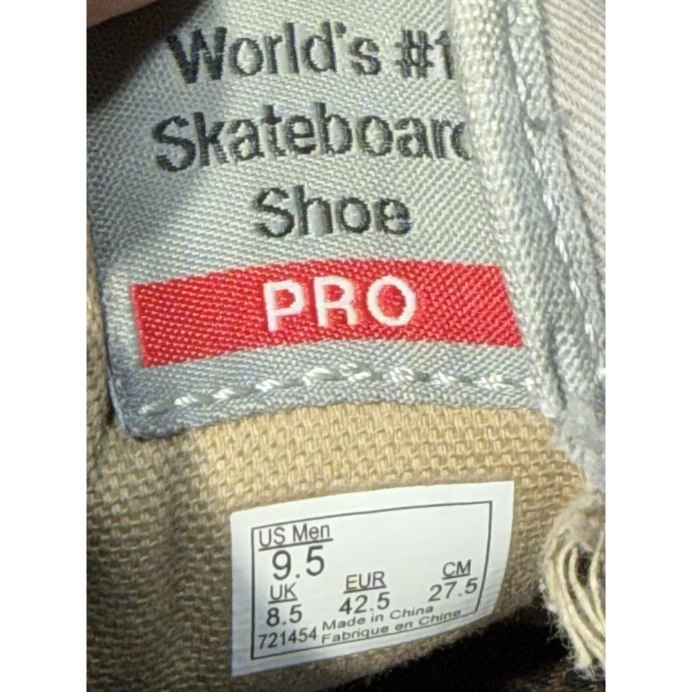 Vans Chima Ferguson Pro 2 Mens Size 9.5 Grey Beige Low Top Skate Shoes Sneakers